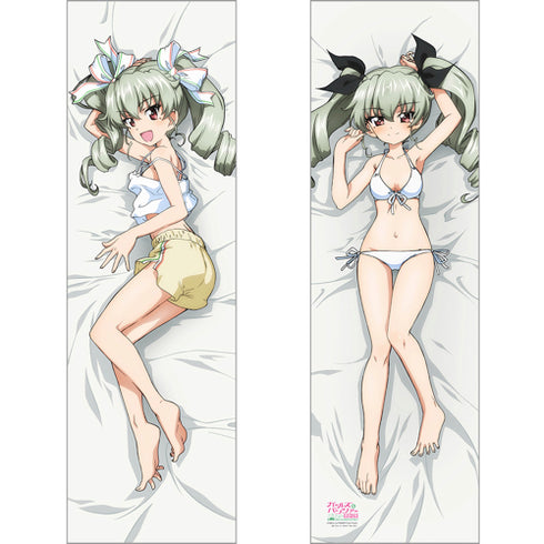 『ガールズ&パンツァー 最終章』描き下ろし抱き枕カバー アンチョビ 白 スムース
